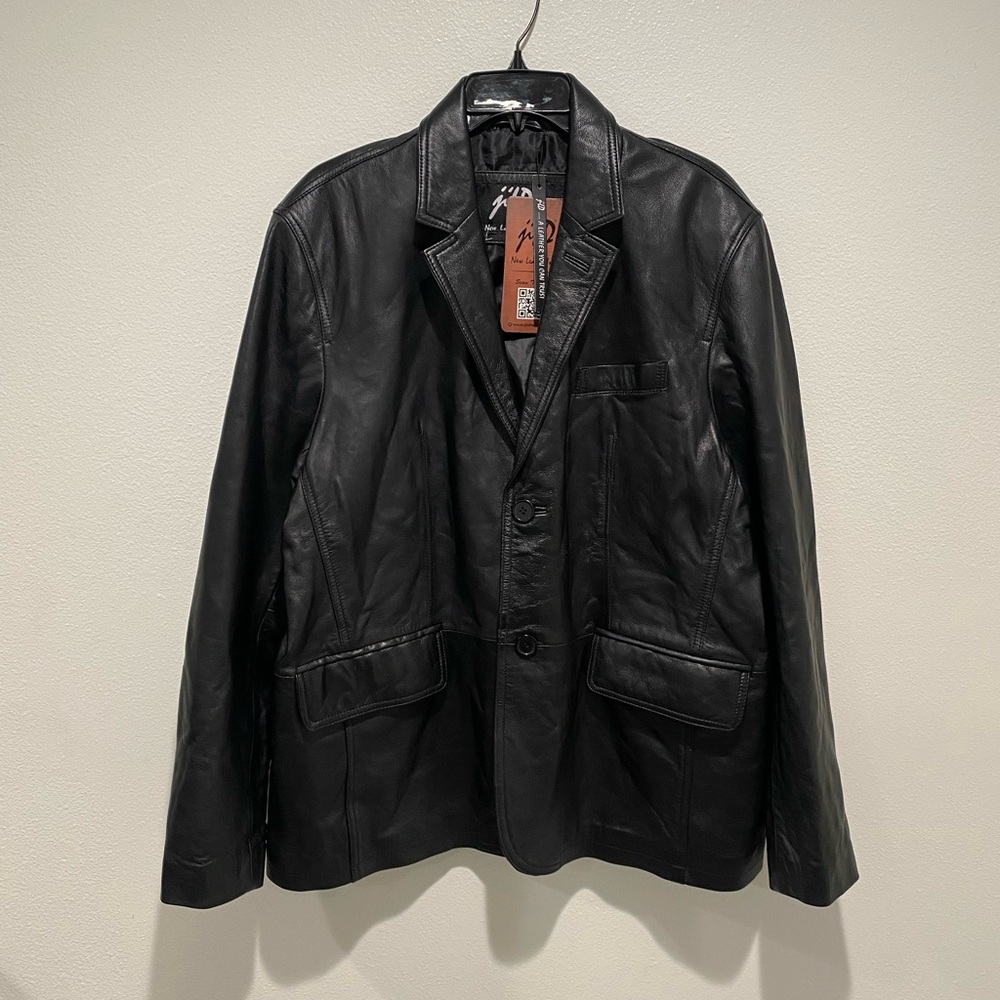 Jild Genuine Leather Coat Size Large Men